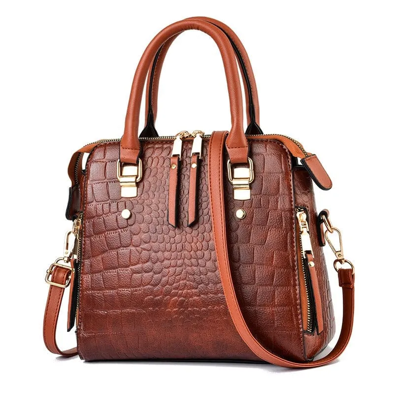 Stylish Ladies Crocodile Print Crossbody Shoulder Bag for Every Occasion