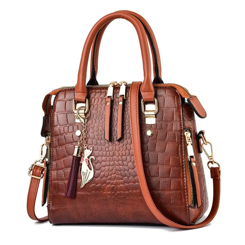 Stylish Ladies Crocodile Print Crossbody Shoulder Bag for Every Occasion