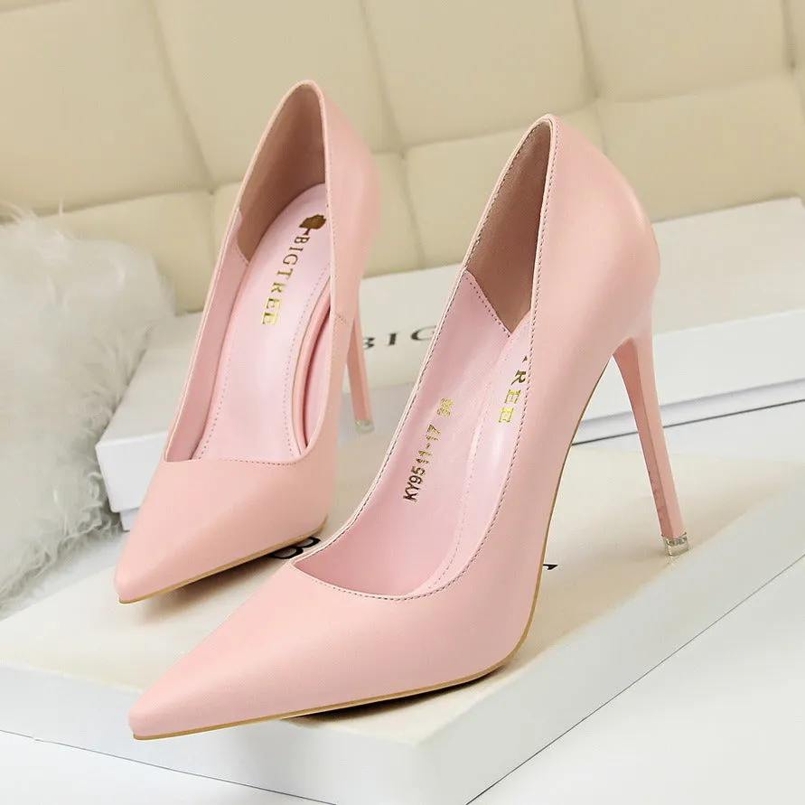 Stylish minimalist women's high heels