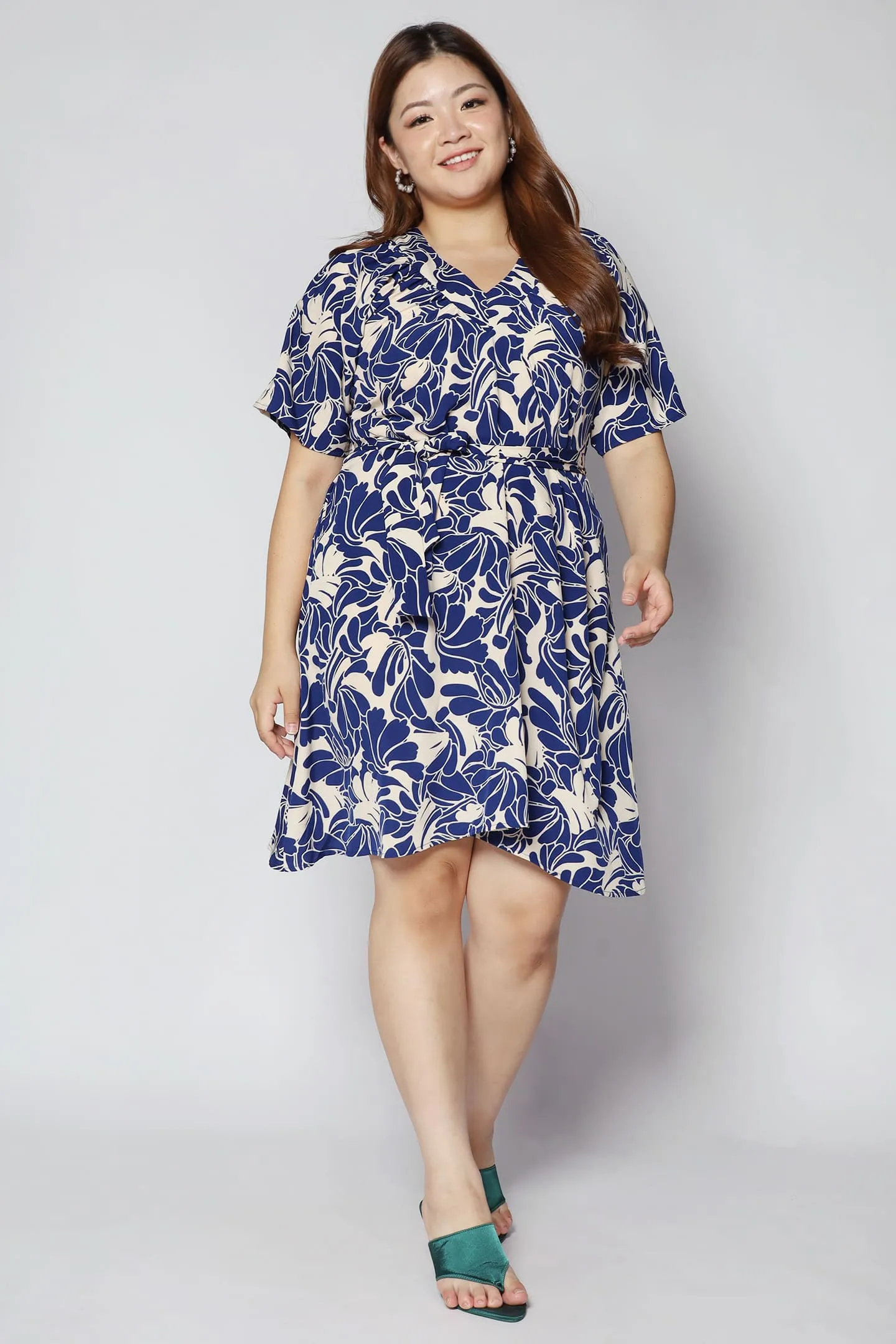 Tayler V Dress in Blue Yard