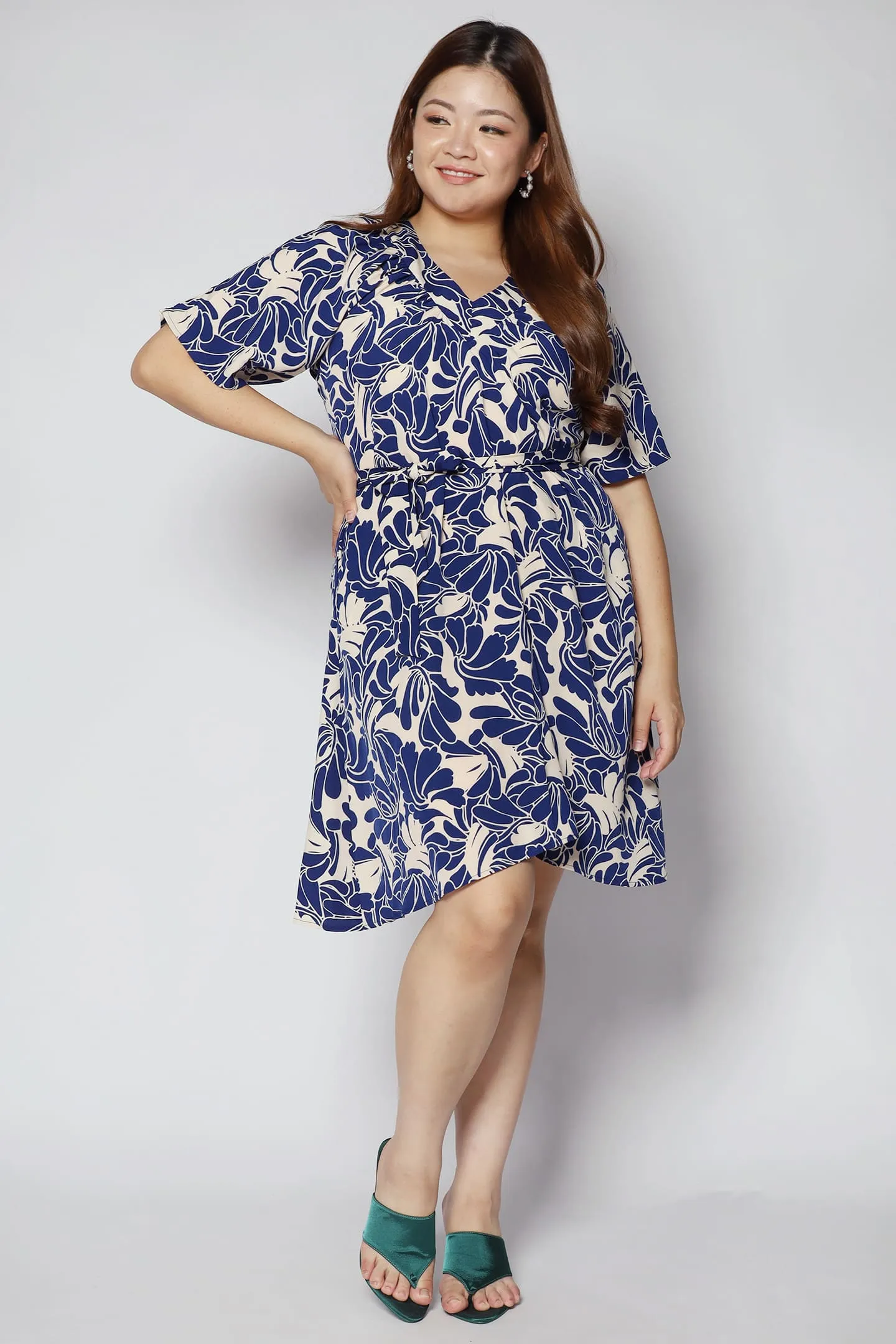 Tayler V Dress in Blue Yard