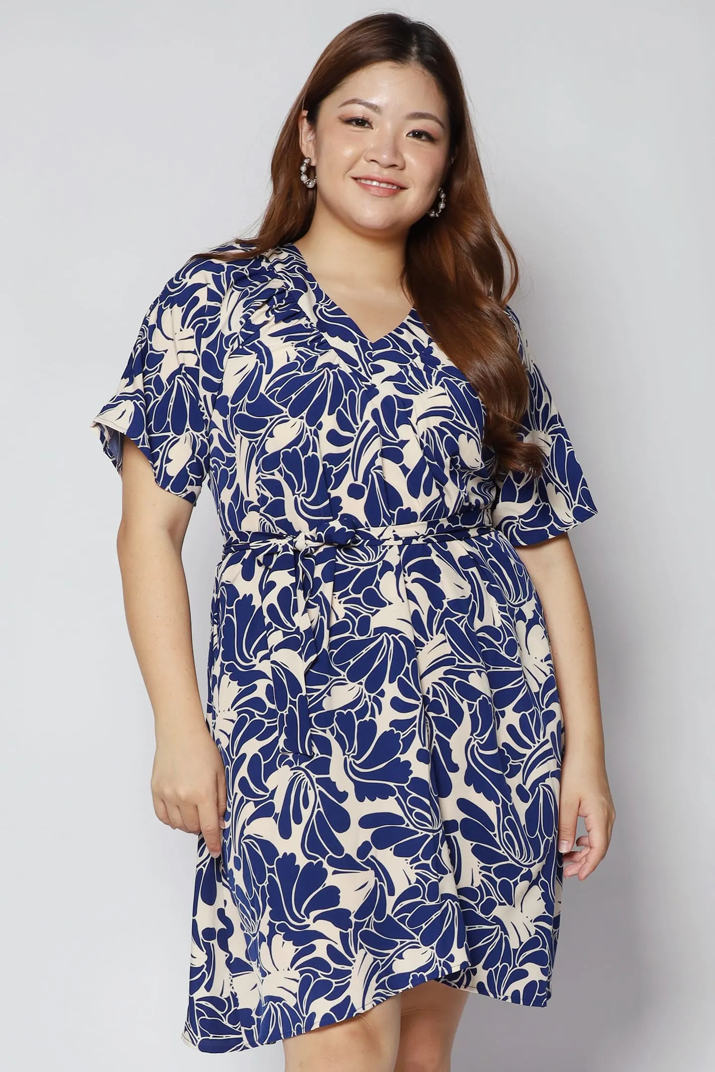 Tayler V Dress in Blue Yard