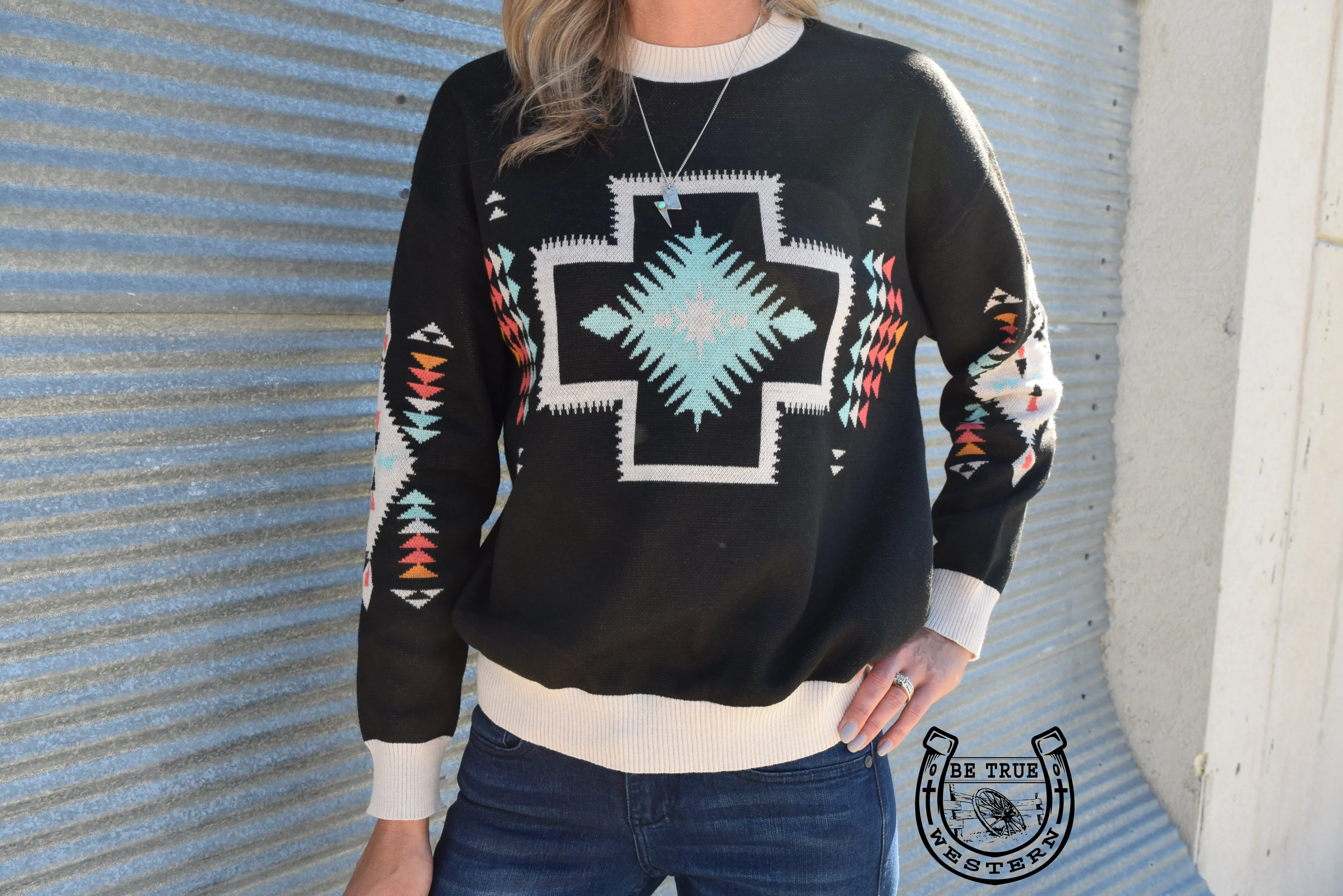 The Happy Trails Aztec Sweater