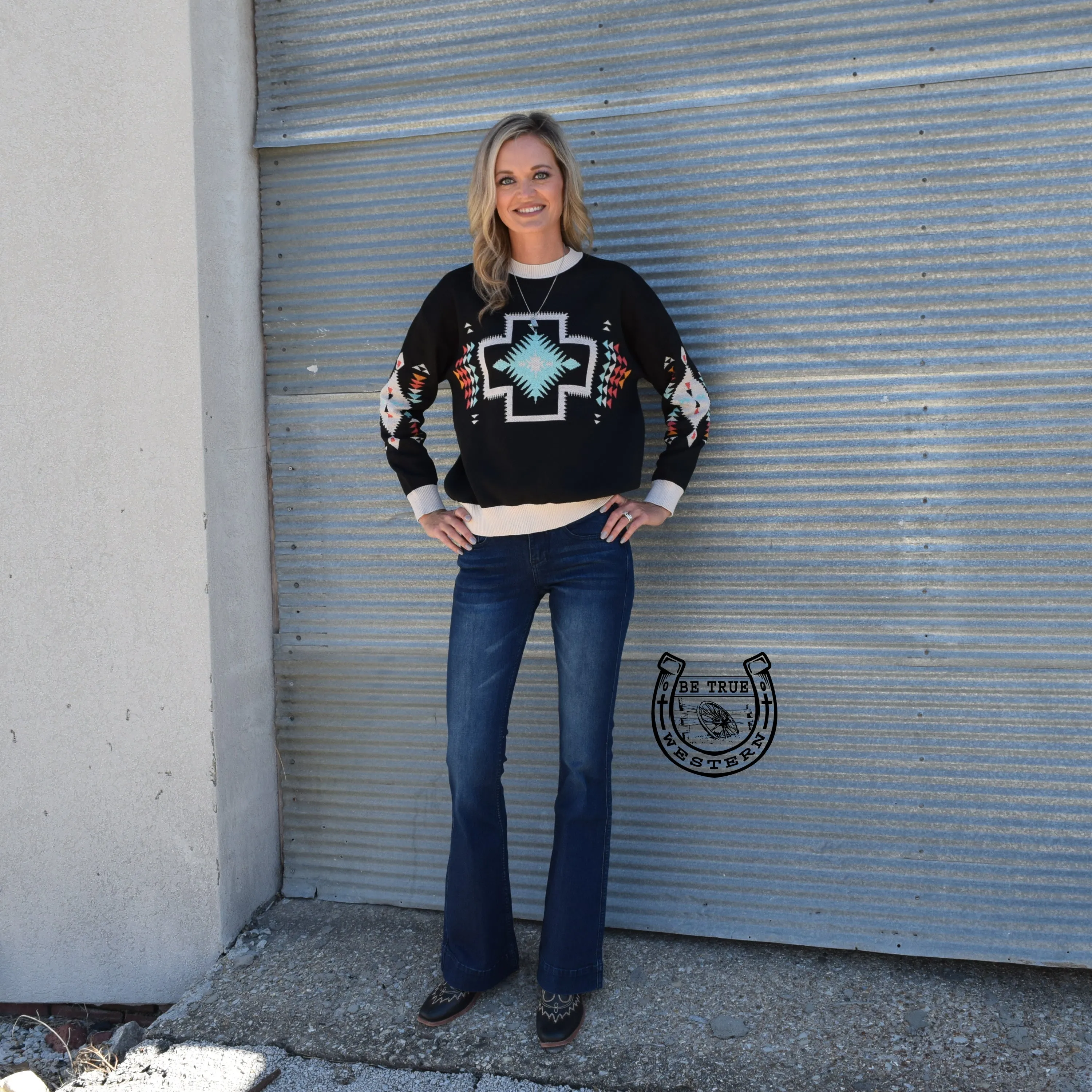 The Happy Trails Aztec Sweater