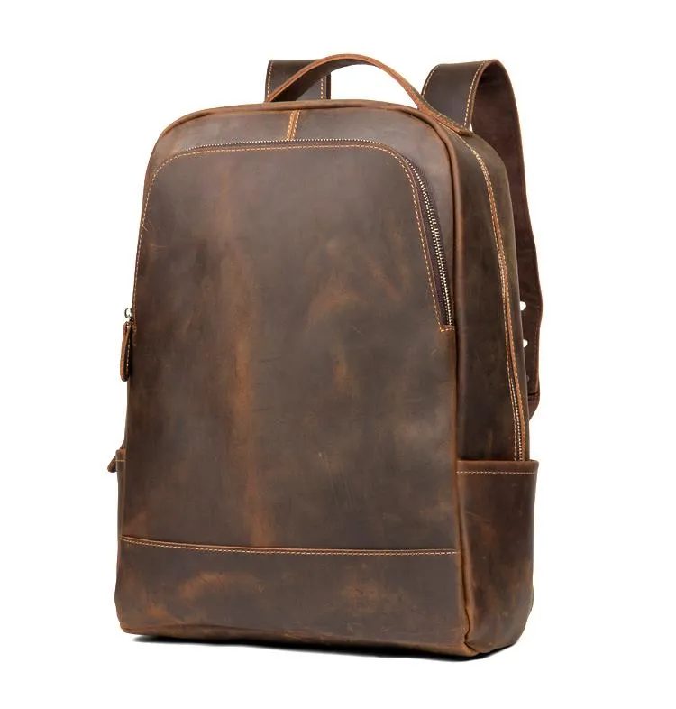 The Vernon Backpack | Genuine Vintage Leather Minimalist Backpack