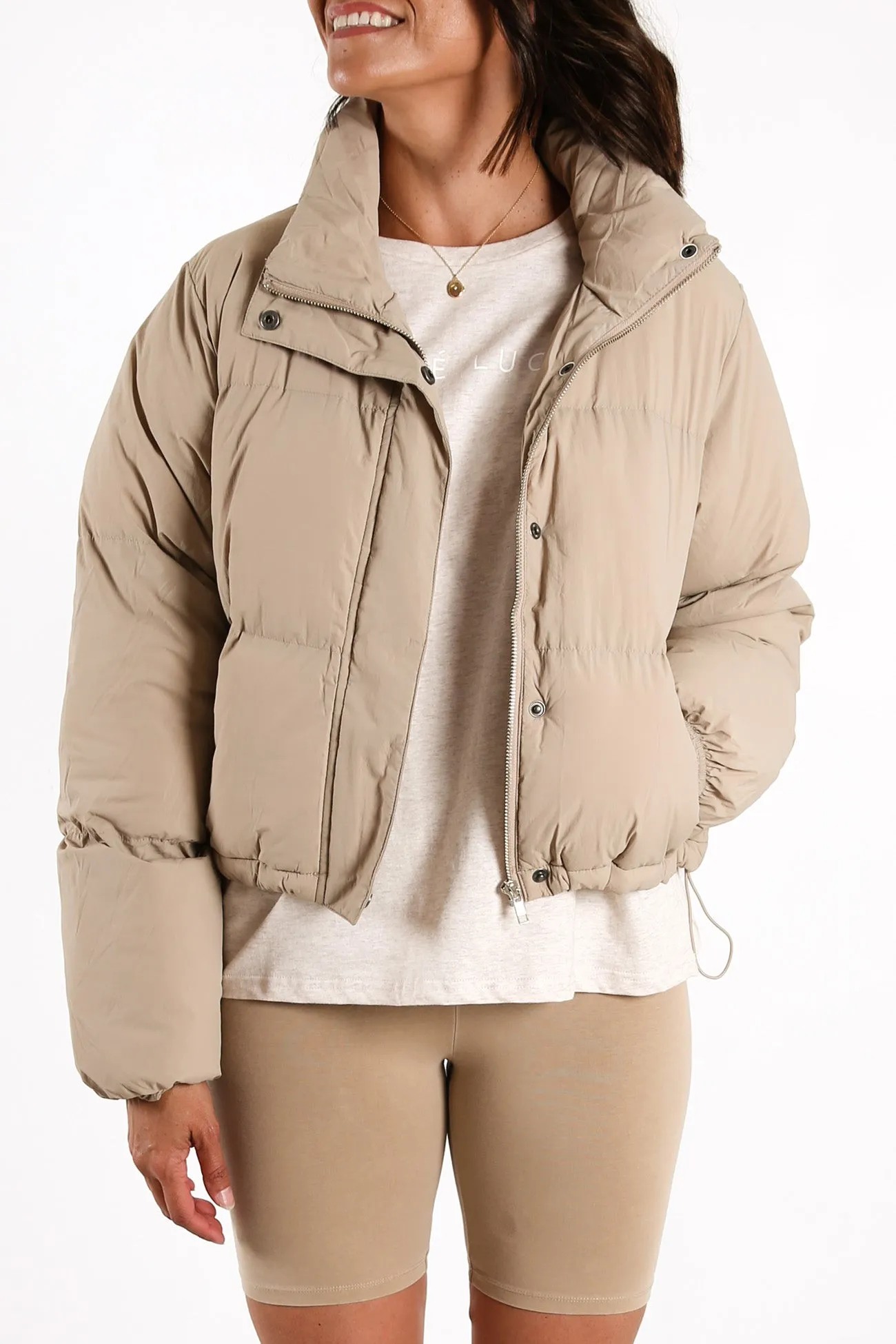 Topher Puffer Jacket Mocha