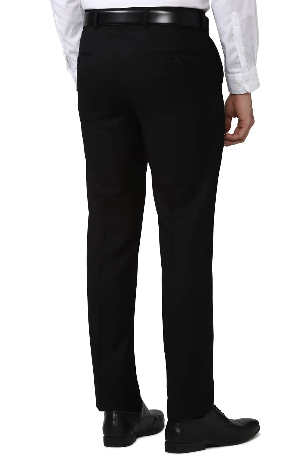 Van Heusen Men's Slim Pants (VHTFFSLBR18366_Black_36)