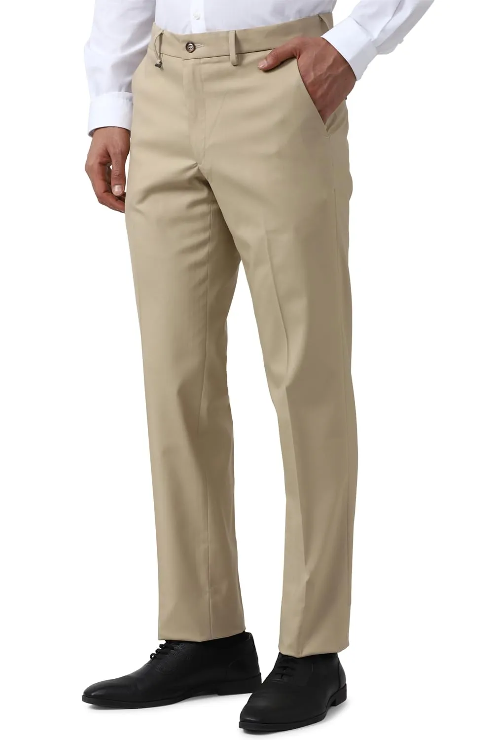 Van Heusen Men's Slim Pants (VHTFFSLBS27584_Nude