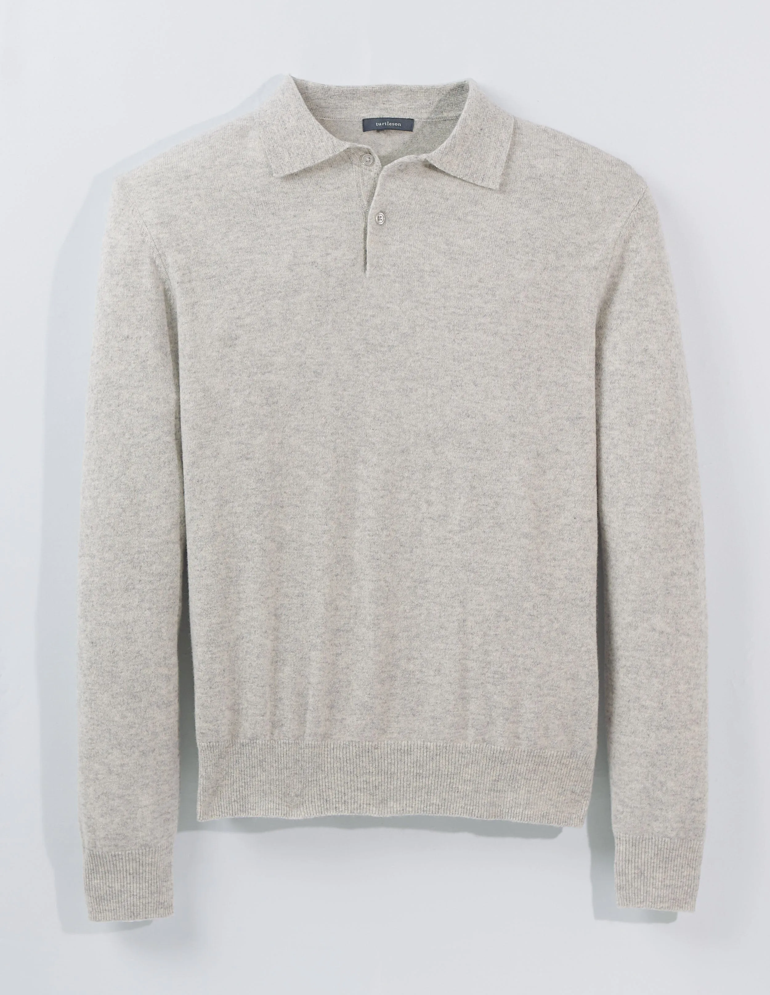 Wade 2-Button Cashmere Polo Sweater