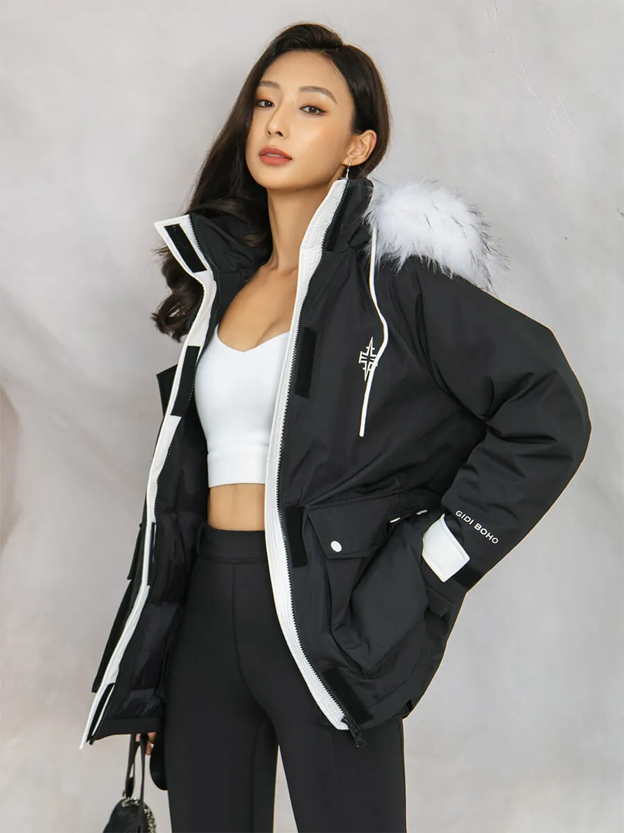 White Duck Down Puffer Jacket