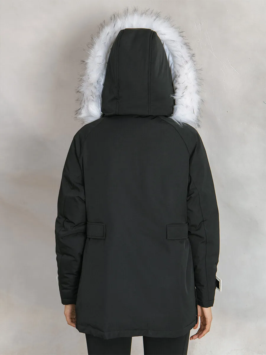 White Duck Down Puffer Jacket