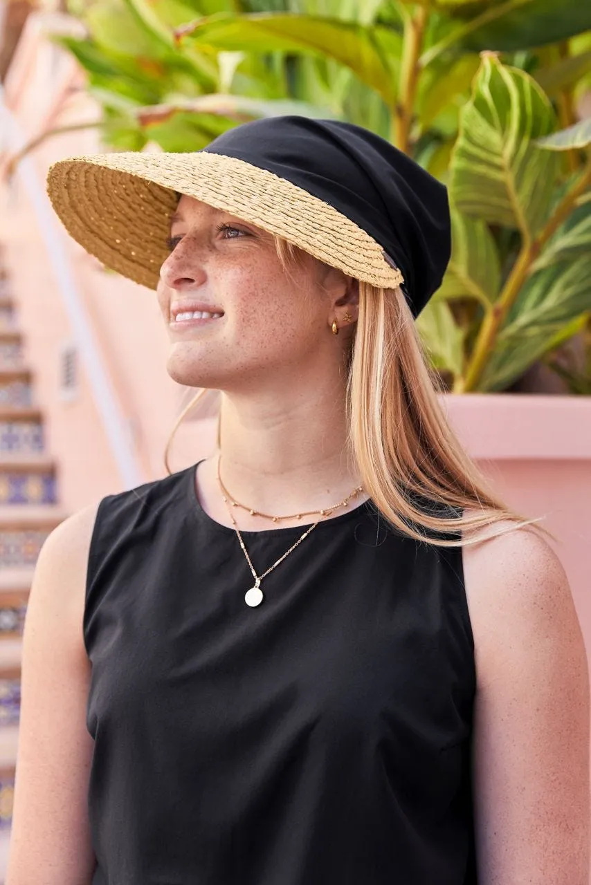 Women's Abril Scarf Hat  |  Black