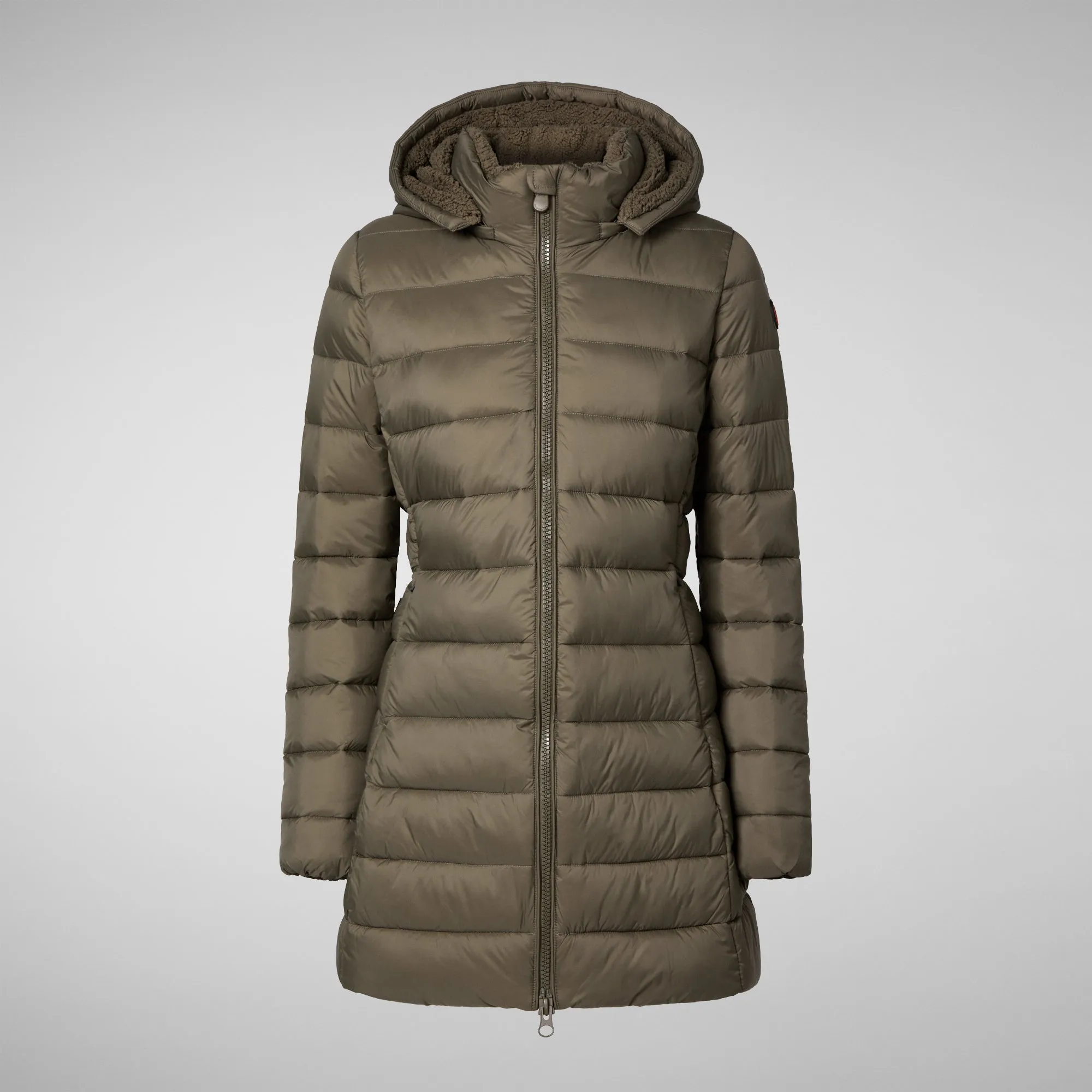 Women's  Animal free Puffer Jacket Joanne in mud grey